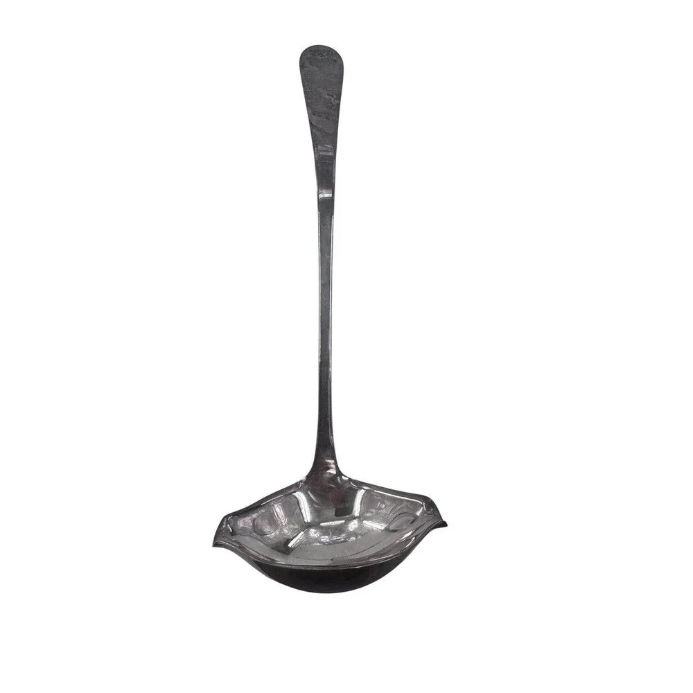 Gorham Silverplate 12.5 Inch Punch Ladle YH274 Heritage Plain Handle 2 Spout